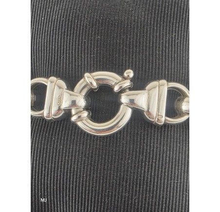 Zilveren jasseron armband