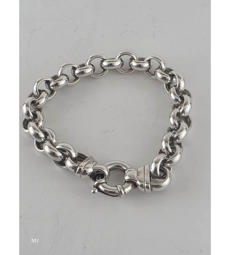 Zilveren jasseron armband