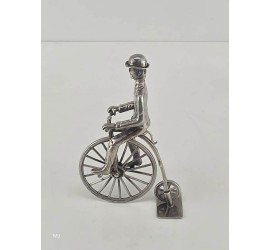 Zilveren miniatuur Hoge bi/Velocycle