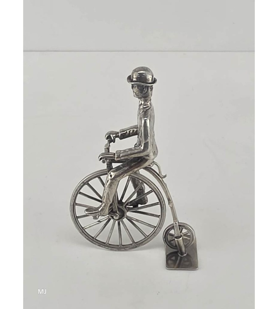 Zilveren miniatuur Hoge bi/Velocycle