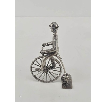 Zilveren miniatuur Hoge bi/Velocycle