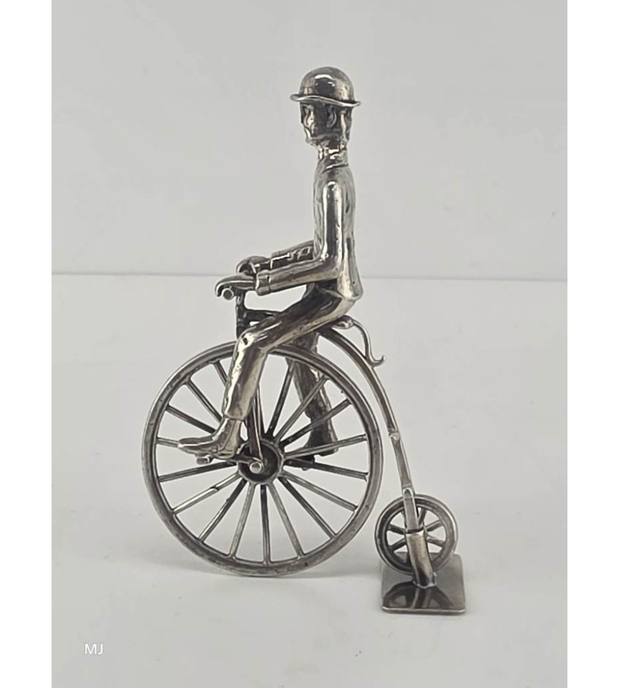 Zilveren miniatuur Hoge bi/Velocycle