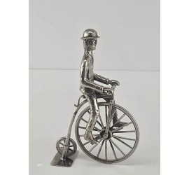 Zilveren miniatuur Hoge bi/Velocycle