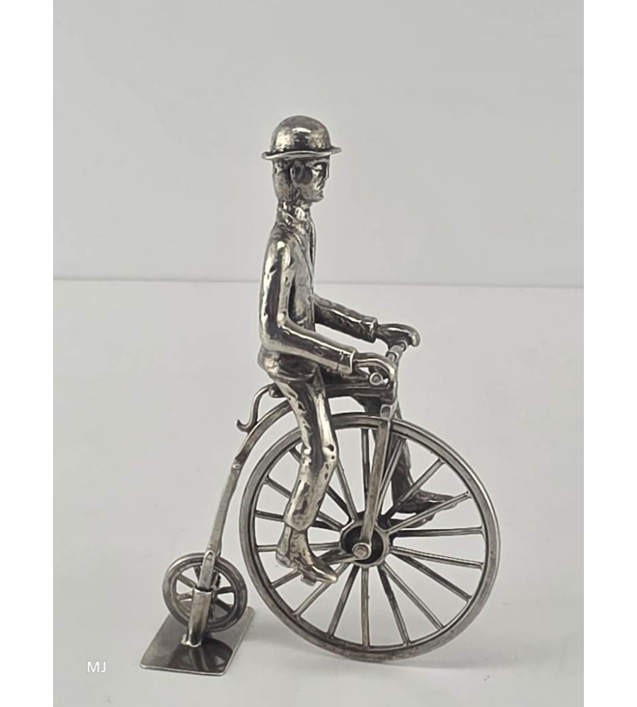 Zilveren miniatuur Hoge bi/Velocycle