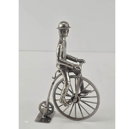 Zilveren miniatuur Hoge bi/Velocycle
