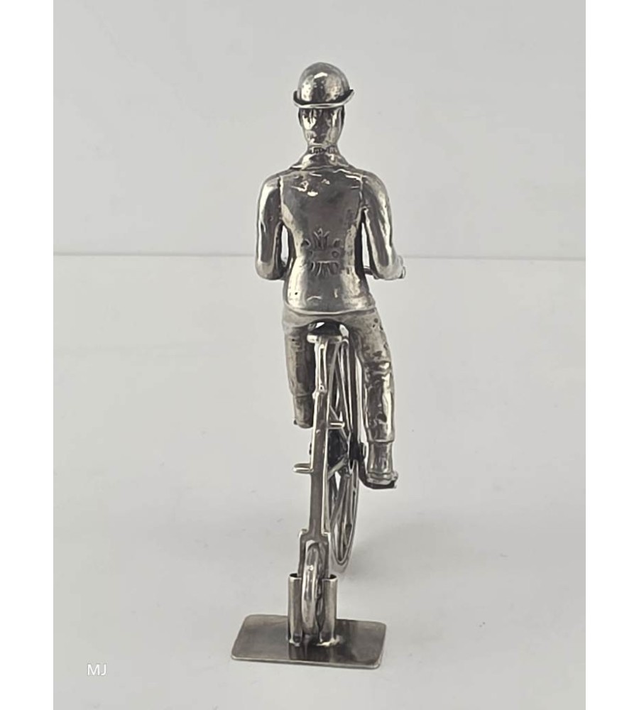Zilveren miniatuur Hoge bi/Velocycle