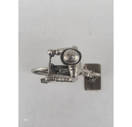 Zilveren miniatuur Hoge bi/Velocycle