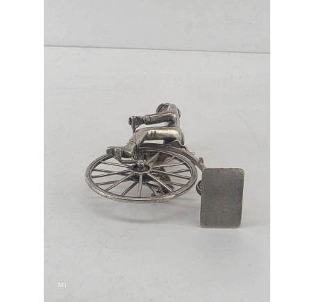 Zilveren miniatuur Hoge bi/Velocycle
