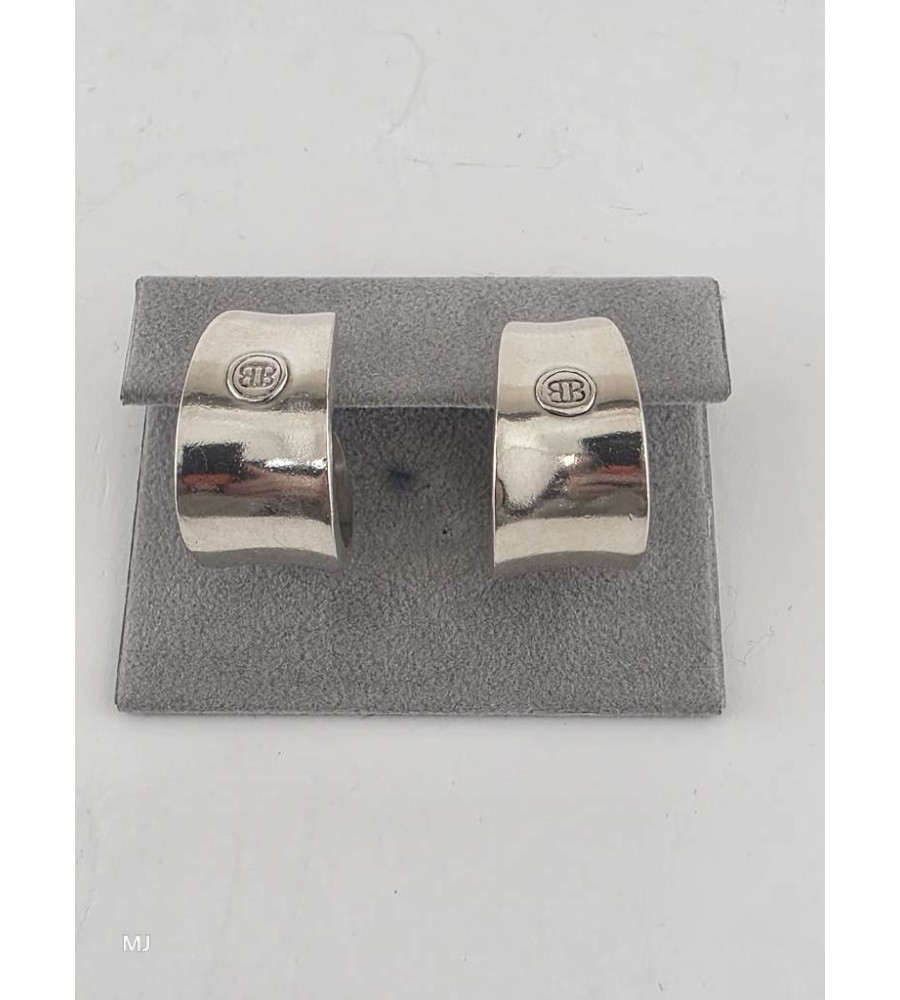 Zilveren Buddha to Buddha half creolen