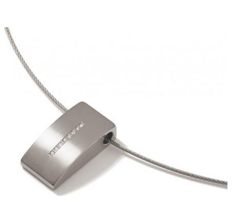 Boccia titanium hanger met briljant  0718-02