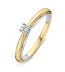 Gouden Excellent damesring met briljant  RG416140