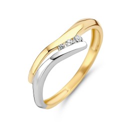 Excellent gouden damesring met zirkonia  RB425114