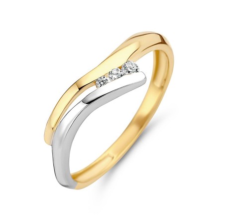 Excellent gouden damesring met zirkonia  RB425114