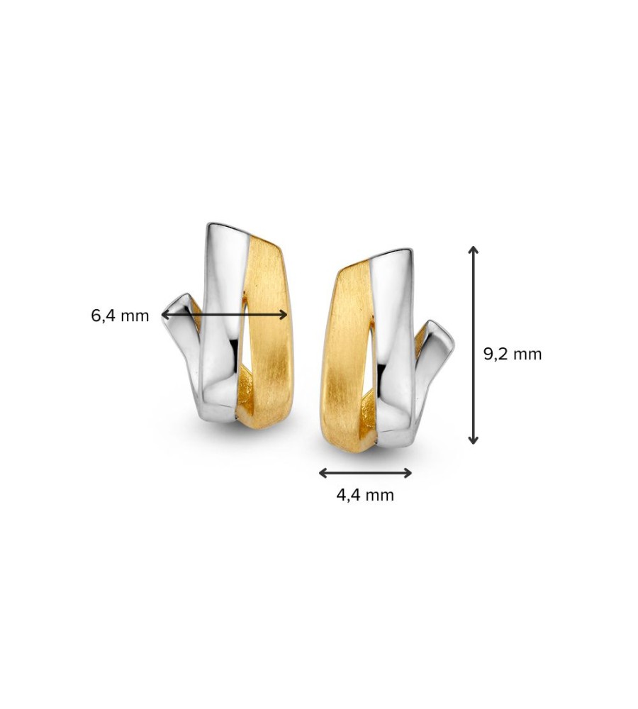 Excellent Jewelry gouden oorknoppen mat/poli