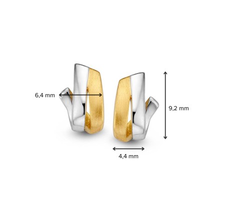 Excellent Jewelry gouden oorknoppen mat/poli  OB406758