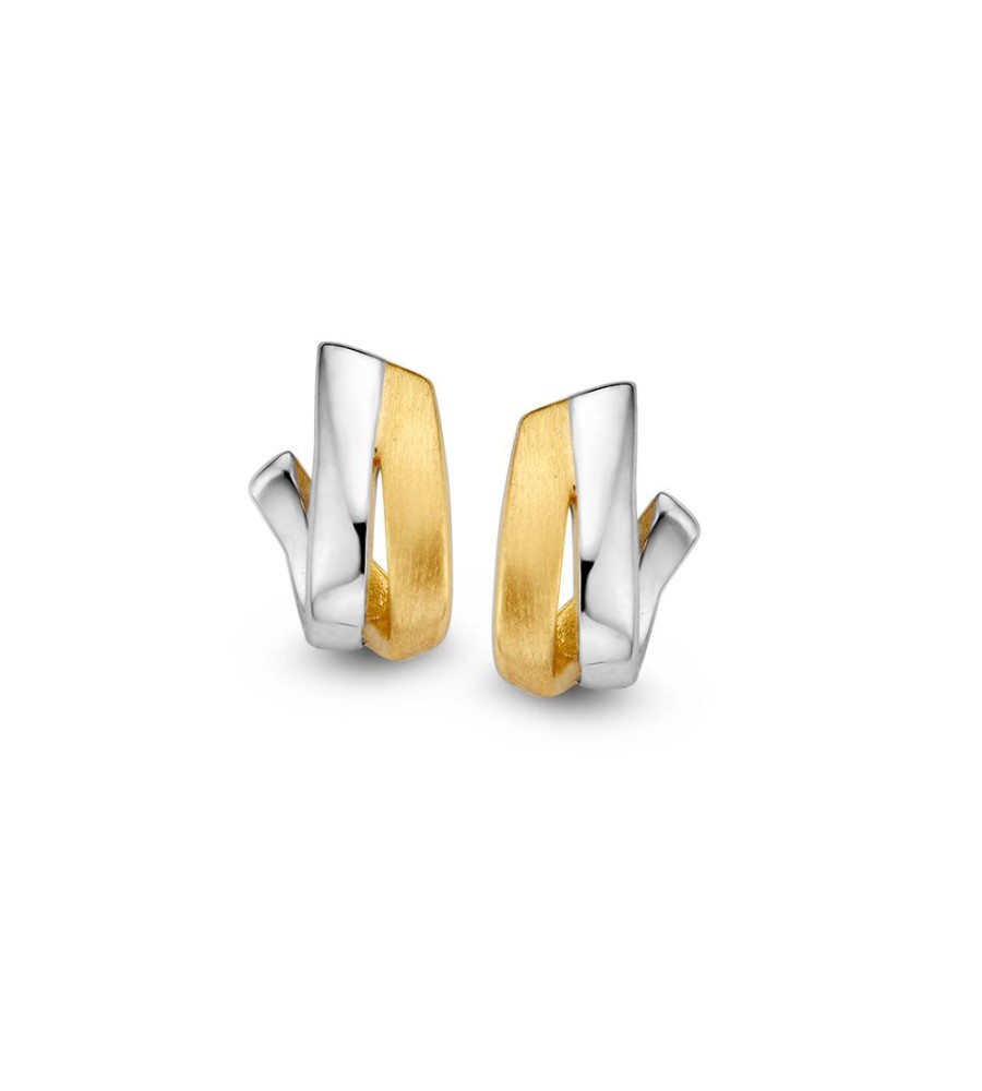 Excellent Jewelry gouden oorknoppen mat/poli