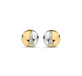 Excellent Jewelry gouden oorknoppen met zirkonia OB427814