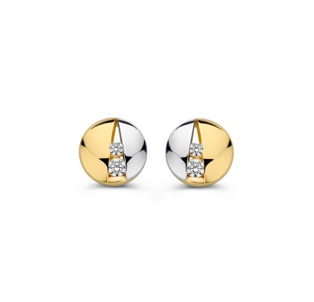 Excellent Jewelry gouden oorknoppen met zirkonia OB427814