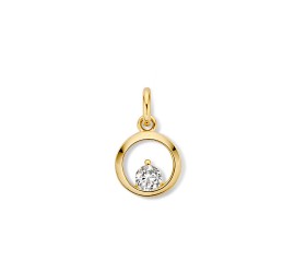 Gouden hanger met zirkonia  HB127526