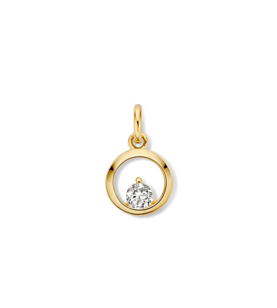 Excellent Jewelry gouden hanger met zirkonia