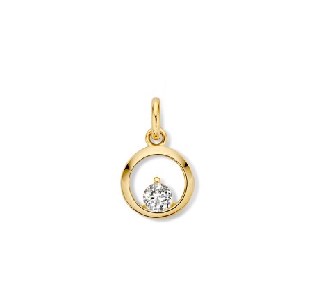 Gouden hanger met zirkonia  HB127526