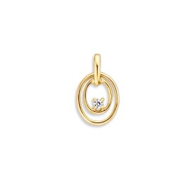 Gouden hanger met zirkonia  HH126180