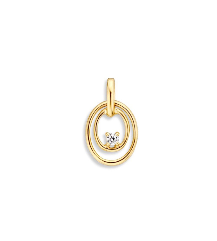 Excellent Jewelry gouden hanger met zirkonia