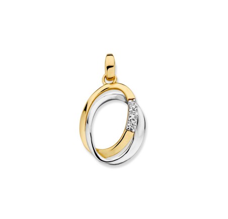 Gouden hanger met zirkonia  HB427858