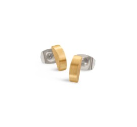 Boccia titanium oorknoppen met diamant 05058-02