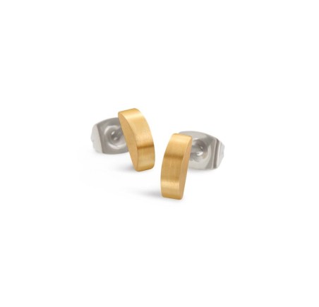 Boccia titanium oorknoppen met diamant 05058-02