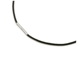 Boccia leren collier  0805-02