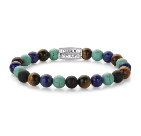Rebel & Rose armband Mix Turquoise RR-80127-S