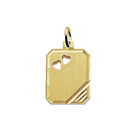 Gouden graveerplaatje hartje 40.06004