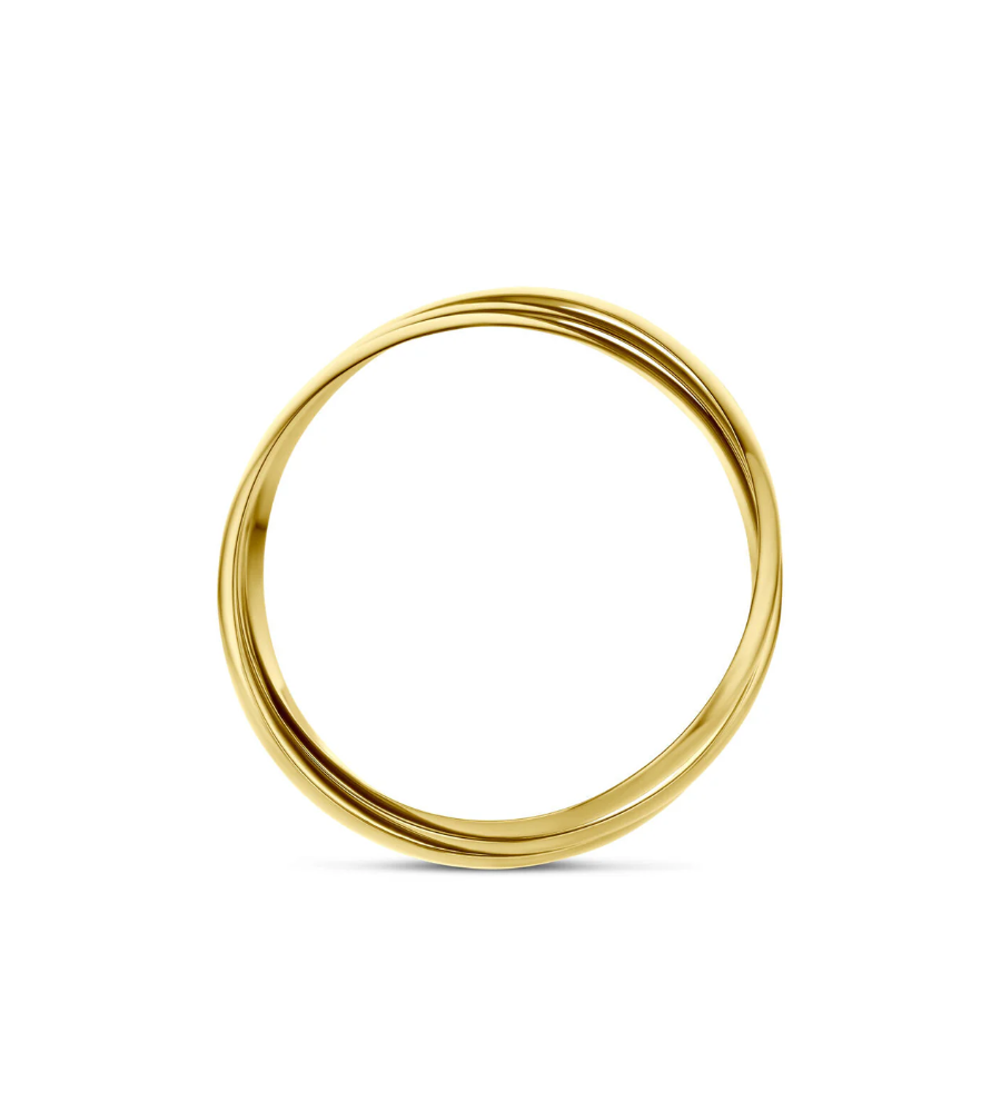 Gouden damesring trinity
