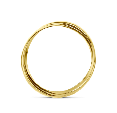 Gouden damesring trinity 40.29046