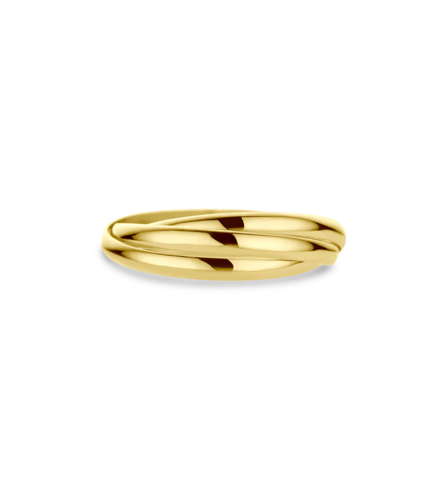 Gouden damesring trinity