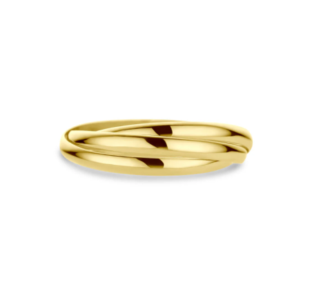 Gouden damesring trinity 40.29046