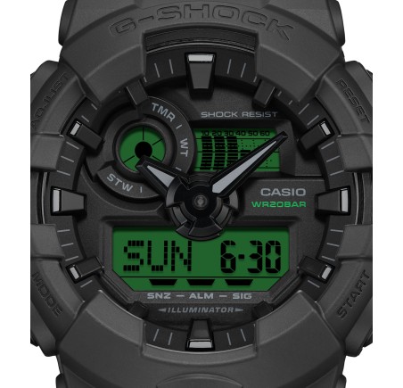 Casio G-Shock horloge “Black Elektro Green Series” GA-700BEG-1AER