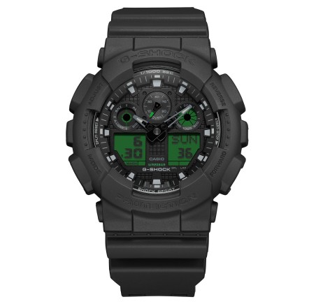 Casio G-Shock horloge “Black Elektro Green Series” GA-100BEG-1AER