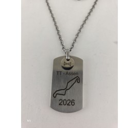 Aze collier/hanger met TT gravure