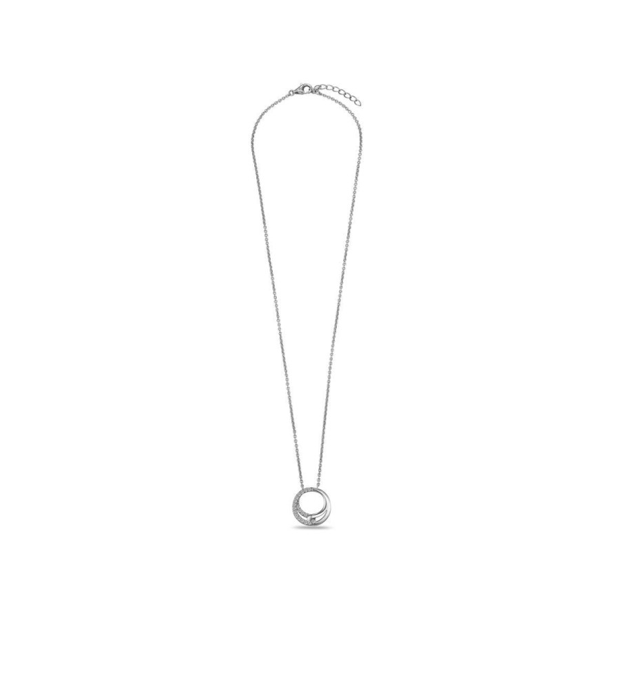Zilveren collier met zirkonia