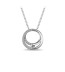 Zilveren collier met hanger met zirkonia Gisser N1130