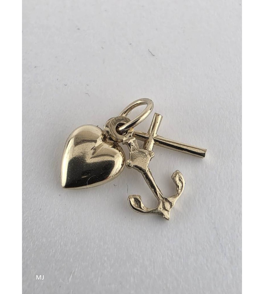 Gouden hanger Geloof, Hoop & Liefde