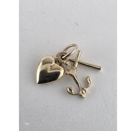 Gouden hanger Geloof, Hoop & Liefde