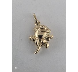 Gouden hanger roosje
