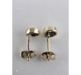Gouden oorknopjes met zirkonia