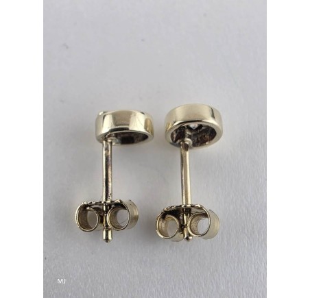 Gouden oorknopjes met zirkonia