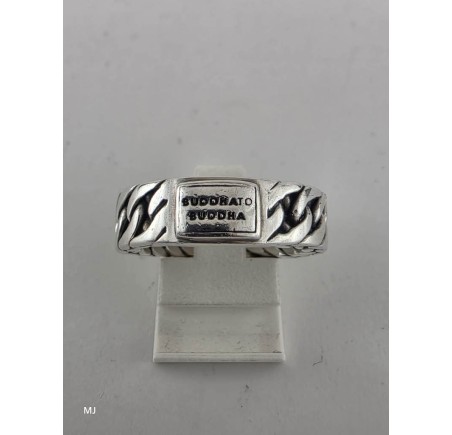 Zilveren Buddha to Buddha ring