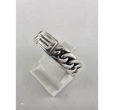 Zilveren Buddha to Buddha ring