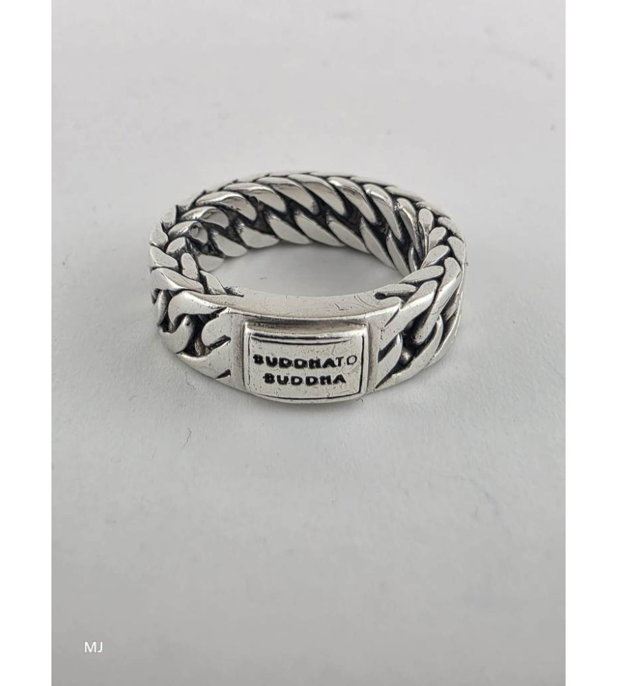Zilveren Buddha to Buddha ring